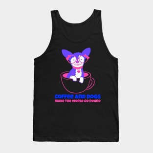 coffee and dogs Tank Top